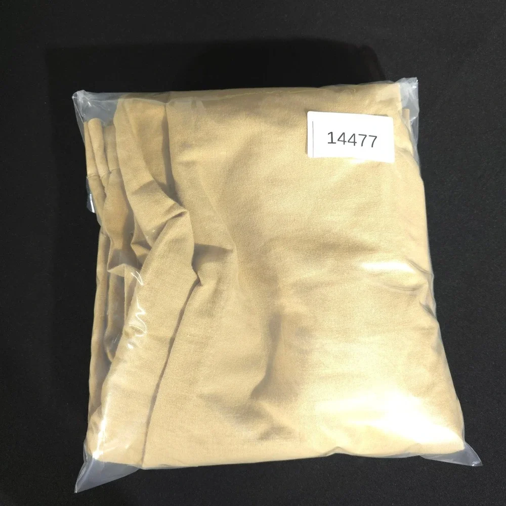 Pierre Garcia Linen Trousers Mens 36 Tan Pleated Cuffed Summer Beach Pants 36x26